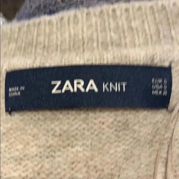 Zara Black Lace Trim Oversized V.neck sweater - Picture 10 of 13